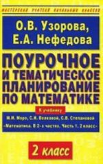 Pourochnoe i tematicheskoe planirovanie po matematike. 2 klass k uchebniku M.I.Moro i dr. "Matematika. V 2-kh ch. Ch.1. 2 kl."