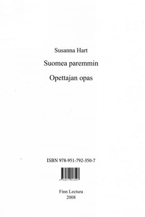 Suomea paremmin: opettajan opas (Teacher's guide)