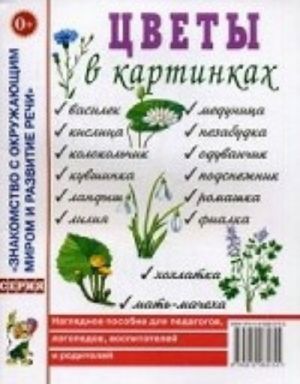 Цветы в картинках. Наглядное пособие для педагогов, логопедов, воспитателей и родителей