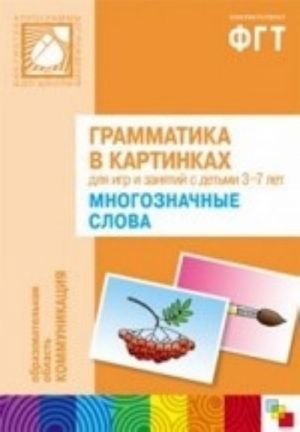 Grammatika v kartinkakh dlja igr i zanjatij s detmi 3-7 let. Mnogoznachnye slova (+ broshjura)