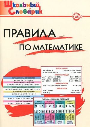 Pravila po matematike. Nachalnaja shkola