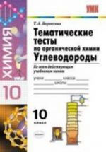 Тематические тесты по органической химии. Углеводороды. 10 класс