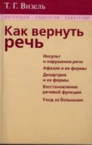 Kak vernut rech: insult i narushenija rechi, afazija, dizartrija