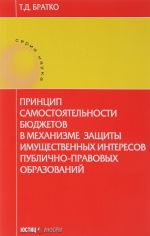 Printsip samostojatelnosti bjudzhetov v mekhanizme zaschity imuschestvennykh interesov publichno-pravovykh obrazovanij