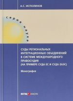 Sudy regionalnykh integratsionnykh obedinenij v sisteme mezhdunarodnogo pravosudija