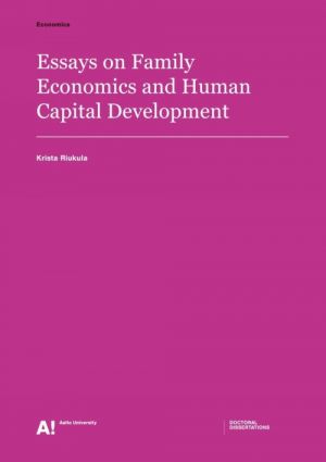 Essays on Family Economics and Human Capital Development