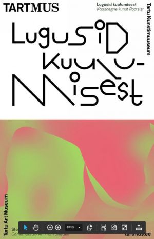 Lugusid kuulumisest. kaasaegne kunst rootsist / stories of belonging. contemporary art from sweden