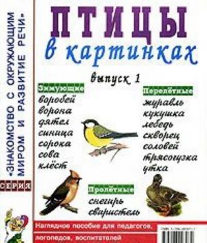 Ptitsy v kartinkakh. Vypusk 1. Nagljadnoe posobie dlja pedagogov, logopedov, vospitatelej i roditelej