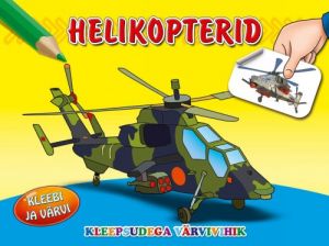 Helikopterid. kleebi ja värvi