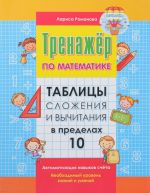 Таблицы сложения и вычитания в пределах 10