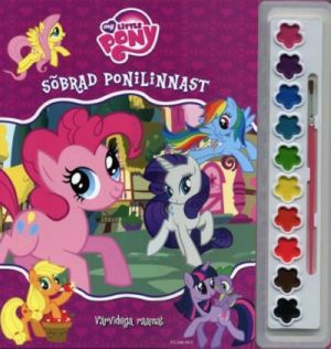 My little pony. sõbrad ponilinnast. värvidega raamat