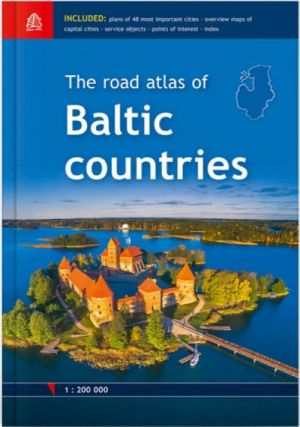 Baltic countries road atlas 1:200 000