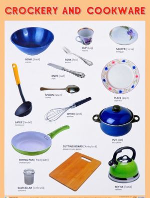 Crockery and Cookware. Plakat