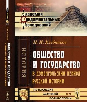 Obschestvo i gosudarstvo v domongolskij period russkoj istorii