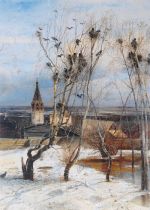 Aleksej Savrasov. Grachi prileteli. Pazl, 60 elementov