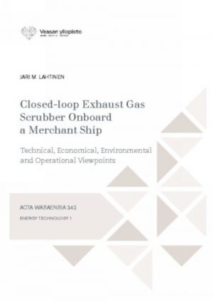 Closed-loop Exhaust Gas Scrubber Onboard a Merchant Ship - Technical, Economical, Environmental and Operational Viewpoints