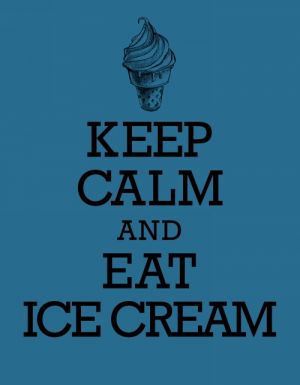 Книга для записи рецептов. KEEP CALM and EAT ICE CREAM