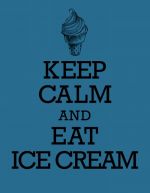 Книга для записи рецептов. KEEP CALM and EAT ICE CREAM