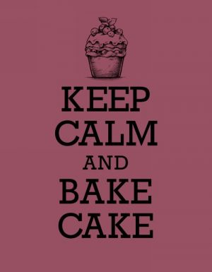 Kniga dlja zapisi retseptov. KEEP CALM and BAKE CAKE