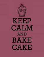 Kniga dlja zapisi retseptov. KEEP CALM and BAKE CAKE