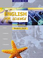 English for Science: 10-11 Grades: Student's Book / Elektivnyj kurs. 10-11 klass profilnoj shkoly. Uchebnoe posobie