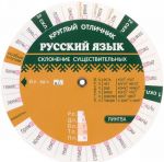 Русский язык. Склонение существительных. Таблица-вертушка