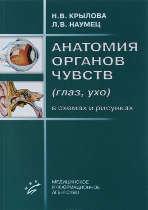 Anatomija organov chuvstv (glaz, ukho) v skhemakh i risunkakh: Uchebnoe posobie. Krylova N.V.