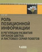 Rol pozitsionnoj informatsii v reguljatsii razvitija organov tsvetka i listovykh serij pobegov