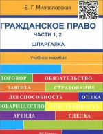 Гражданское право. Шпаргалка. Часть 1, 2. Учебное пособие