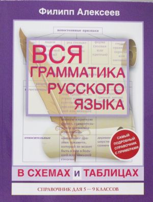 Вся грамматика русского языка в схемах и таблицах: справочник для 5-9 классов