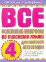 Vse osnovnye voprosy po russkomu jazyku dlja itogovoj attestatsii. 4 klass.