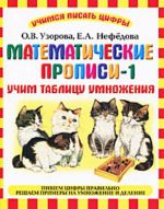 Matematicheskie propisi - 1. Uchim tablitsu umnozhenija