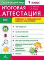 Okruzhajuschij mir. 1 klass. Itogovaja attestatsija. Bazovyj i povyshennyj urovni slozhnosti. Rabochaja tetrad