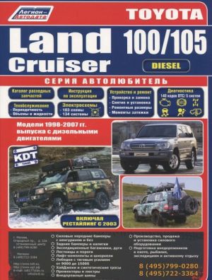 Toyota Land Cruiser 100/105. Модели 1998-2007 гг. выпуска с дизельными двигателями. Включая рестайлинговые модели с 2003 года