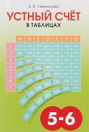 Устный счет в таблицах. 5-6 классы