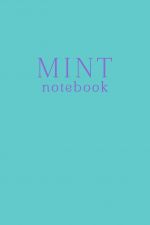 Mint notebook. Bloknot (A5, 32 l., proshityj tsvetnymi nitkami, tisnenie folgoj)