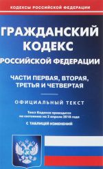 Гражданский кодекс Российской Федерации. Часть 1-4. Официальный текст с таблицей изменений