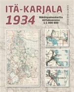 Itä-Karjala 1934. Näköispainos 1:1 000 000 Kartta, taitettu