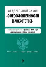 Federalnyj zakon "O nesostojatelnosti (bankrotstve)". Tekst s izm. na 1 fevralja 2021 g.