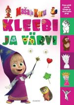 Masha ja karu. kleebi ja värvi