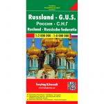 Russia. C.I.S. East Europe 1:2 000 000 - 1:8 000 000. Venäjä, IVY-maat, Itä-Eurooppa.