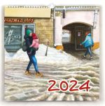 Painted Moscow. Wall calendar 2024. Watercolors by Alena Dergileva