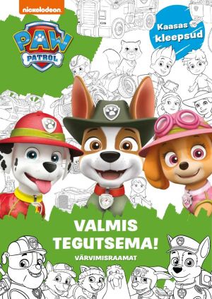 Paw patrol. valmis tegutsema. värvimisraamat