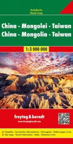 China - Mongolei 1:3.000.000 Travel Map (English, French and German Edition)