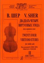 Twenty-four virtuoso etudes for violin solo. Book 2