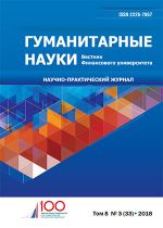 Гуманитарные науки. Вестник Финансового университета