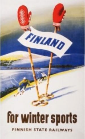 Открытка Finland for wintersports