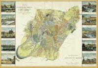 Poster. Map of the capital city Moscow 182...